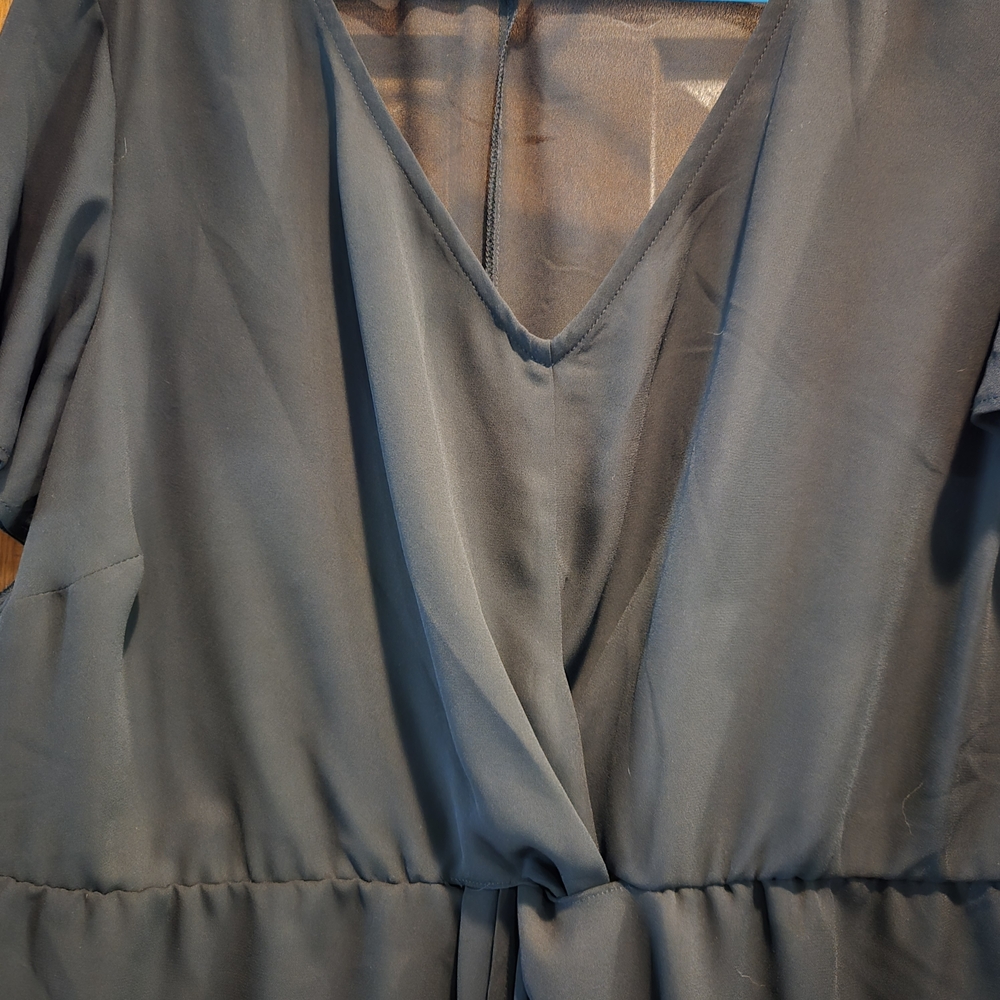 Torrid Black V-Neck Blouse - Picture 10 of 16